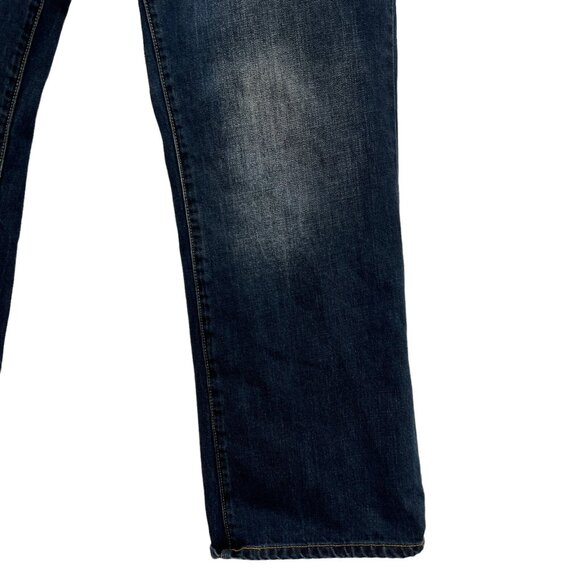 RJR Rocha John Men's Straight Leg Mid Rise Regular Buttons Blue Jeans Size 40x32 - Picture 13 of 14